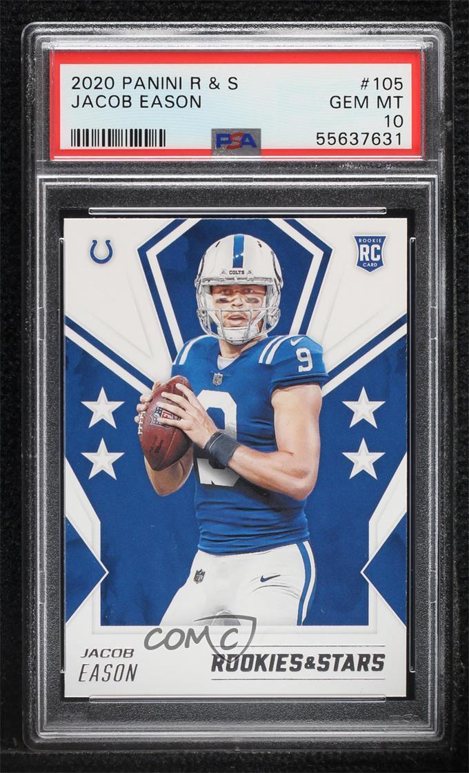 2020 Panini Rookies & Stars Rookie Jacob Eason #105 PSA 10 GEM MT Rookie RC