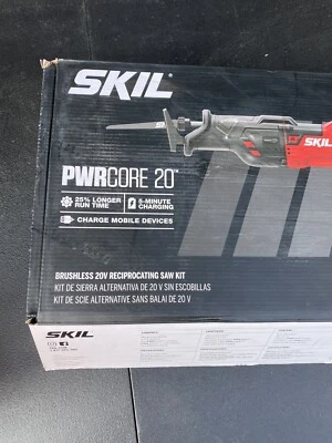 SKIL PWRCore 20 Brushless 20V Reciprocating Saw Kit with 4.0Ah Battery RS5884-1A - Image 1 of 3