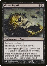 4x Glistening Oil MTG NPH No062 Magic New Phyrexia English NM/UNPLAY Rare R X4
