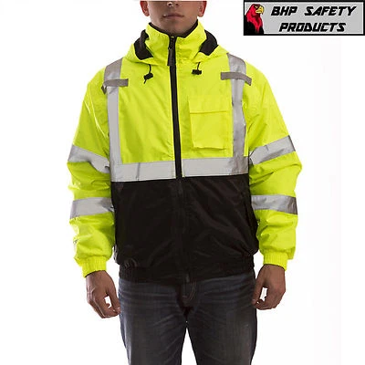 CHAQUETA BOMBER II REFLECTANTE ALTA VISIBILIDAD IMPERMEABLE ANSI TINGLEY CLASE 3 J26112 SM-5X Foto 1 de 4