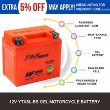 TDRMOTO Ytx5l-bs 12v 7Ah Motorcycle Battery