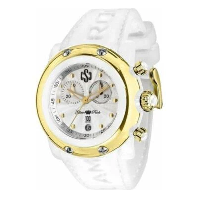 Reloj Mujer Glam Rock GR62108 Blanco Correa Silicona Repuesto - Elegante y V Foto 1 de 2