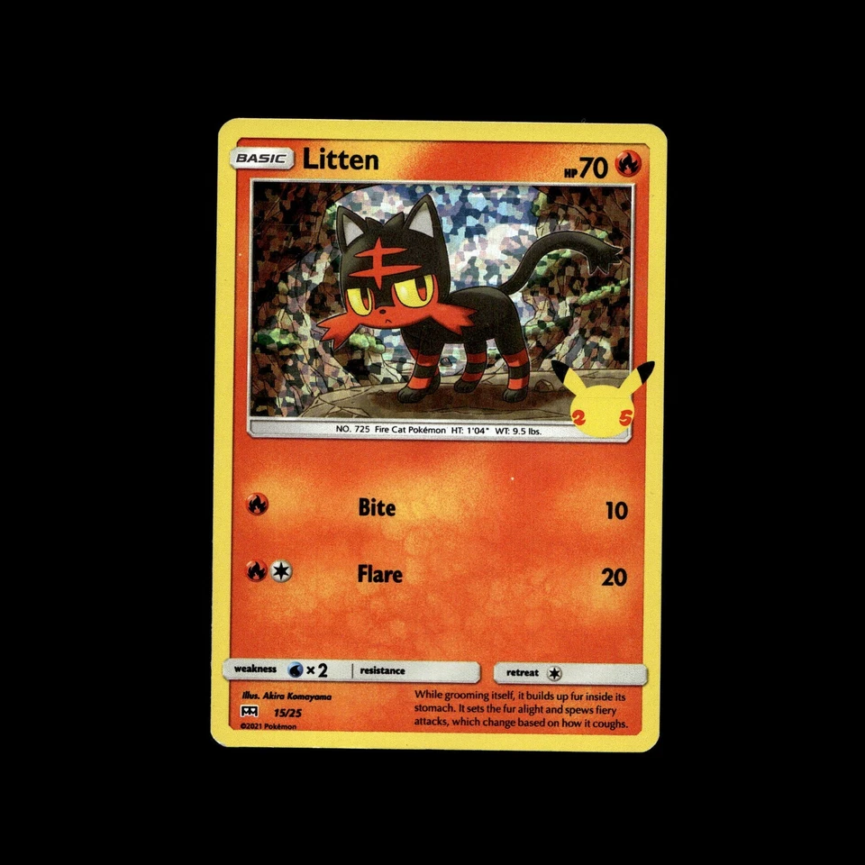 ¡Tarjetas Pokemon Gato! Tarjeta holográfica Meowth Persian Litten Meowscarada Skitty Purrloin! Foto 1 de 1