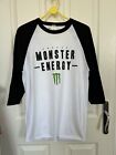 Official Monster Energy 3/4 Length T-shirt. Small. New.