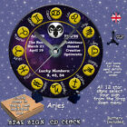 Cd Clock Wall Clock 12 Star Signs Personalise Libra Piscies Aquarius Tarot 3