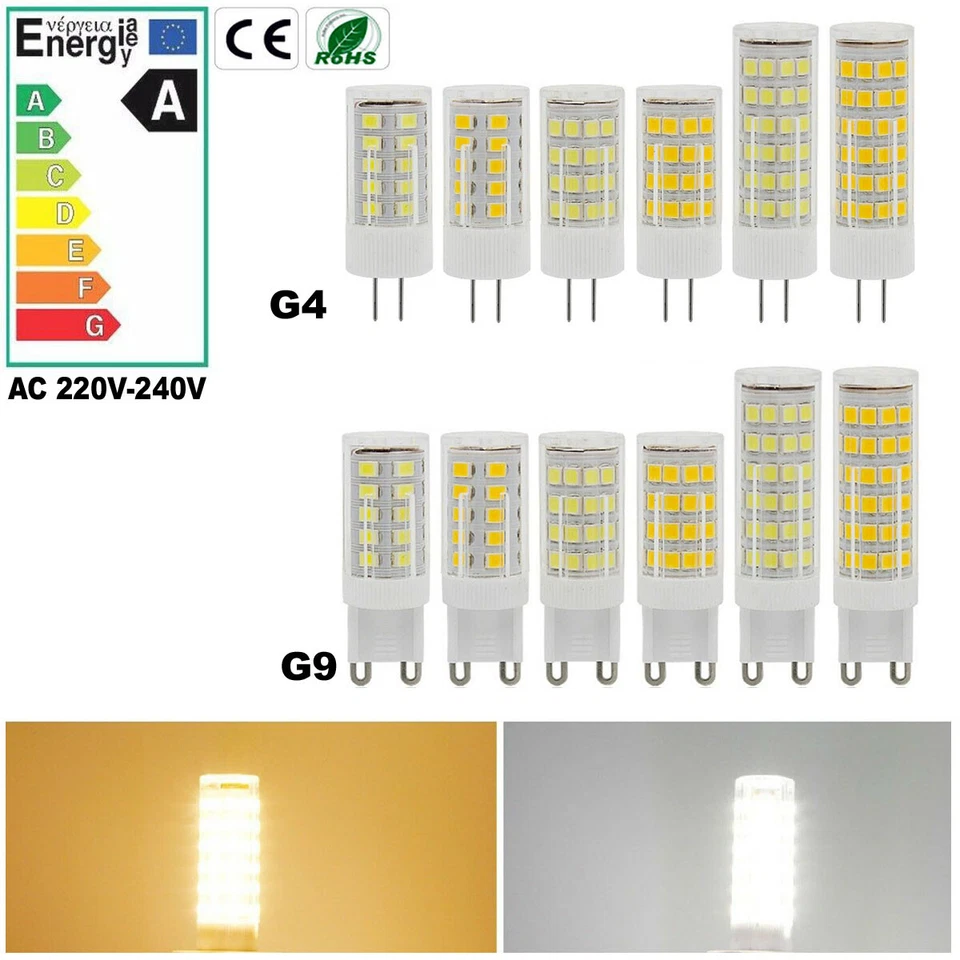 G9/G4 3W-7W 2835 LED Glühbirne Ersatz für Halogen Kapsel Birnen AC220-240V - Bild 1 von 4