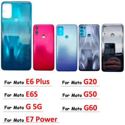 Back Battery Back Cover Case Door For Motorola Moto E6 Plus G 5G E7 G20 G50 G60 - Image 1 of 4