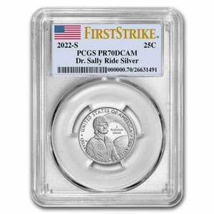 2022-S Dr. Sally Ride Silver Quarter Proof PR-70 PCGS (FS) - Picture 1 of 3