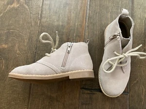 baby GAP toddler boy 10 light khaki Chukka lace-up dress boots - Picture 1 of 6