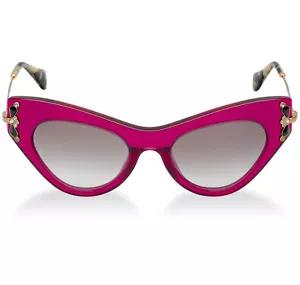 Occhiali da sole MIU MIU Cat-Eye rosa ciclamino SMU 04P/MU 04PS - Foto 1 di 4