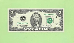 2003A ..UNCIRC 2 $ E 0209 6777 A .... 2003A 2 $ E-A NICE NOTE FRN - Bild 1 von 2