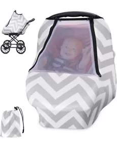 Baby Autositzbezüge, Autositzbezug für Baby mit atmungsaktivem Guckfenster - Bild 1 von 7