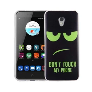 Etui na telefon komórkowy Motyw Case Ochrona Cover do ZTE Blade V7 Dont Touch zielone + szkło 9H - Zdjęcie 1 z 2