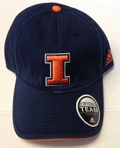NCAA Illinois Fighting Illini Adidas Curve Brim Cap Hat EH12Z NEW! - Picture 1 of 4
