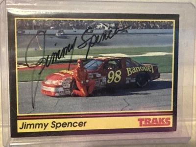 1991 Traks, #98, JIMMY SPENCER Signed, Auto, Autograph - Image 1 of 3