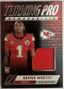 2024 Panini Zenith - Turning Pro Memorabilia Xavier Worthy #TPM-XWY (MEM, RC) - Bild 1 von 2