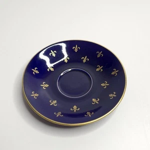 Vintage Rorstrand Fleur de Lis Untertasse Kobaltblau Porzellan Ersatz - Bild 1 von 4