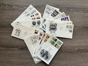 Francobolli GandG US 1980 primo giorno di emissione copertina FDC lotto di 27 - Foto 1 di 7