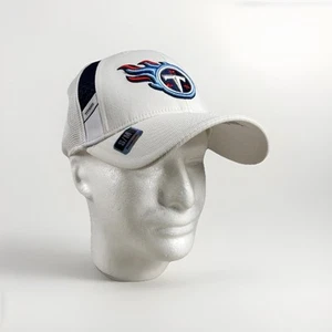 Vintage Reebok Titans Hat Cap Tennesse NFL Football Fitted S/M Burner Mesh Y2K - Picture 1 of 7