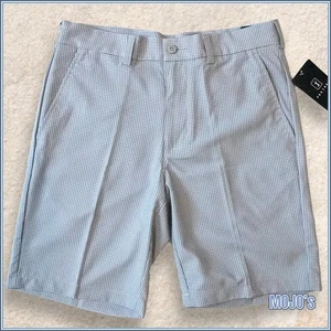 NWT PGA Tour Men's Micro Gingham Golf Shorts Size 31 Blue Stretch Performance - Picture 1 of 9