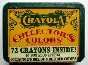 Crayola Collector's Colors Limited Edition Dose, Sealed, 72 Buntstifte (8 Retired) - Bild 1 von 3