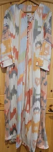 Kaftan Loungewear Hauskleid bunt Maxi Azteken Oma Kern MuMu Twilight Vintage - Bild 1 von 10