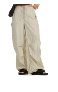 Motel Pants Size Small Trouser Chute Almond Lagenlook Loose Wide Leg Beige NWT - Picture 1 of 11