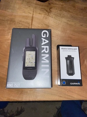 Garmin Rino 750t Radio Navegador Bidireccional con Mapeo Topográfico BATERÍA EXTRA Paquete Foto 1 de 4