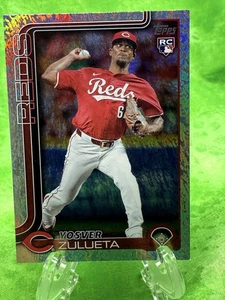 Yosver Zulueta RC - Holo Foil - 2025 Topps Series 2 #372 Cincinnati Reds - Picture 1 of 11