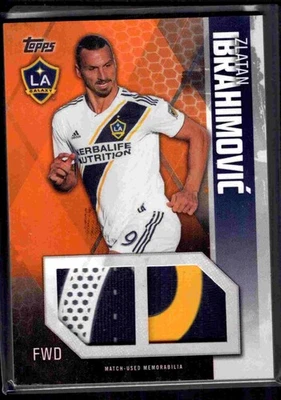 2019 Topps MLS Dual Relic 7/25! Zlatan Ibrahimovic LA Galaxy - Image 1 of 2