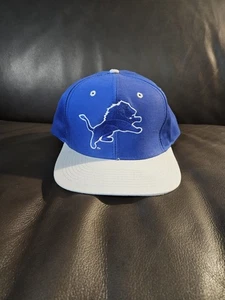 Vintage Detroit Lions NFL Logo 7 Snapback Athletic Hat Cap Twill NOS Neu ohne Etikett - Bild 1 von 5