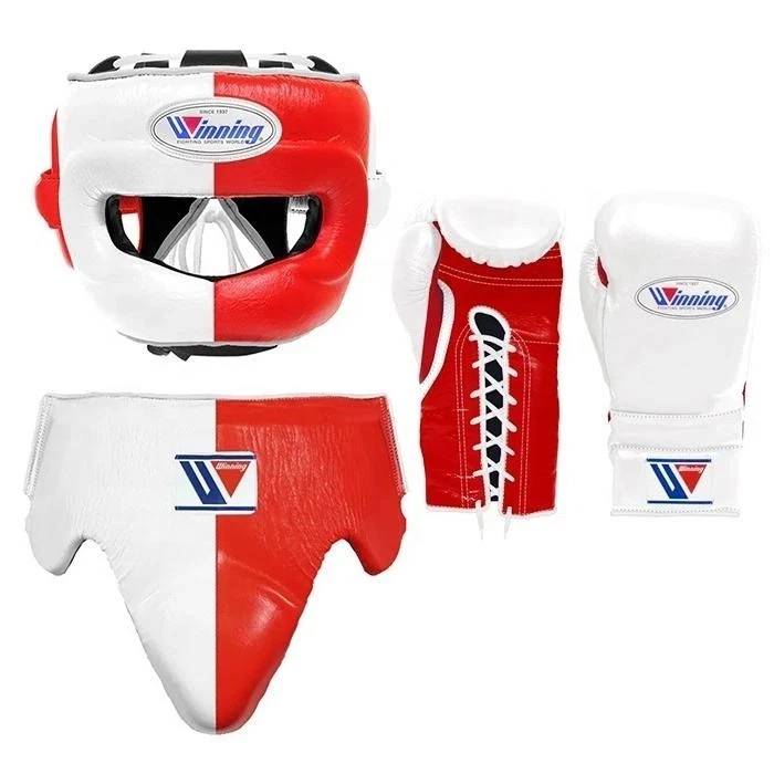 Winning Boxing Kit - Gloves , Head Guard, Groin Guard - Premium Boxing Sets 16oz - Image 1 of 4