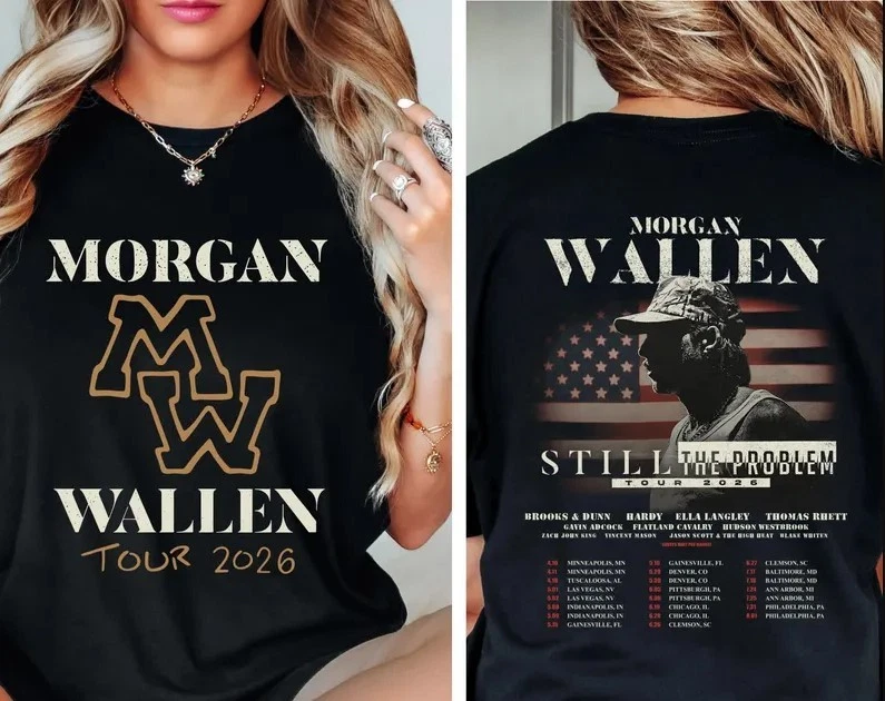 Camiseta Morgan Wallen Tour 2026, Still the Problem Front Back AN65095 Foto 1 de 1