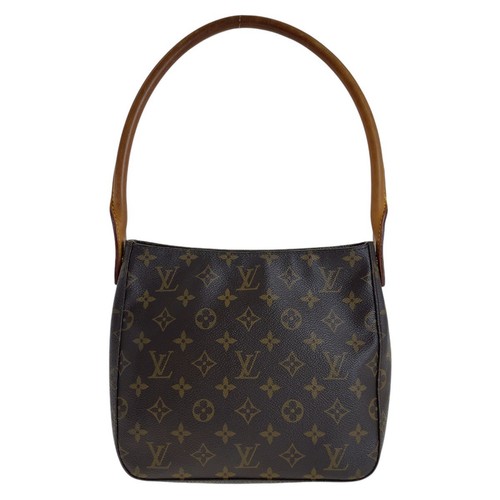 LOUIS VUITTON（LV） Autentica borsa a tracolla Louis Vuitton Monogram LoopingMM M51146 marrone