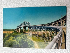Postkarte New Orleans Stadt der Verzauberung Ansicht Huey P Long Bridge - Bild 1 von 2