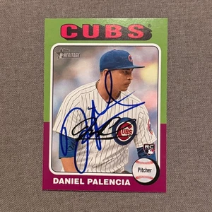 DANIEL PALENCIA Signed Autographed 2024 Topps Heritage Baseball Card Cubs #491 - Picture 1 of 1