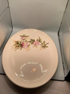Plato para servir ovalado vintage floral pintado a mano (12 x 9) - Imagen 1 de 3