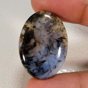 Precioso cabujón ovalado ópalo dendrítico natural 31,80 quilates Piedras preciosas sueltas - Imagen 1 de 3