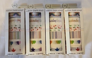 The Home Edit Office Accessories Washi Tape Edit - 6 Pack - Lot of 4 - New - Picture 1 of 4