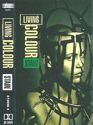 Living Colour ‎Stain CASSETTE ALBUM Epic‎4728564 Rock Funk Metal RED CLEAR SHELL - Image 1 of 4