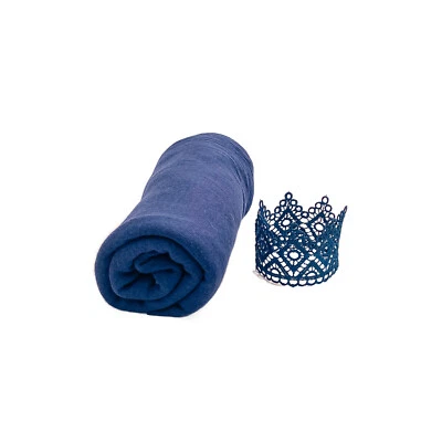 Set Props newborn: Coroncina in pizzo + Wrap per fasciatura elastica - Immagine 1 di 4