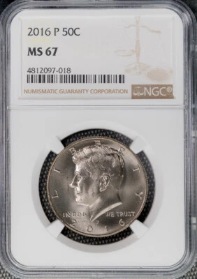 2016 P 50C Kennedy NGC MS 67 *3720 Free S/H - Image 1 of 3