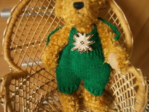Latzhose Trägerhose für ca 22 cm Teddybären Teddy Kleidung Bärenkleidung