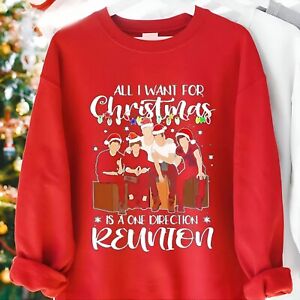 One Direction Band Christmas Red New Rare Unisex S-235XL Shirt 2D1668