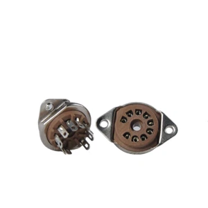2 Stück 9pin Belton Rohrbuchse Bottom Mount für 12AX7 EL84 12AX7 12AU7 ECC82 ECC83 - Bild 1 von 5