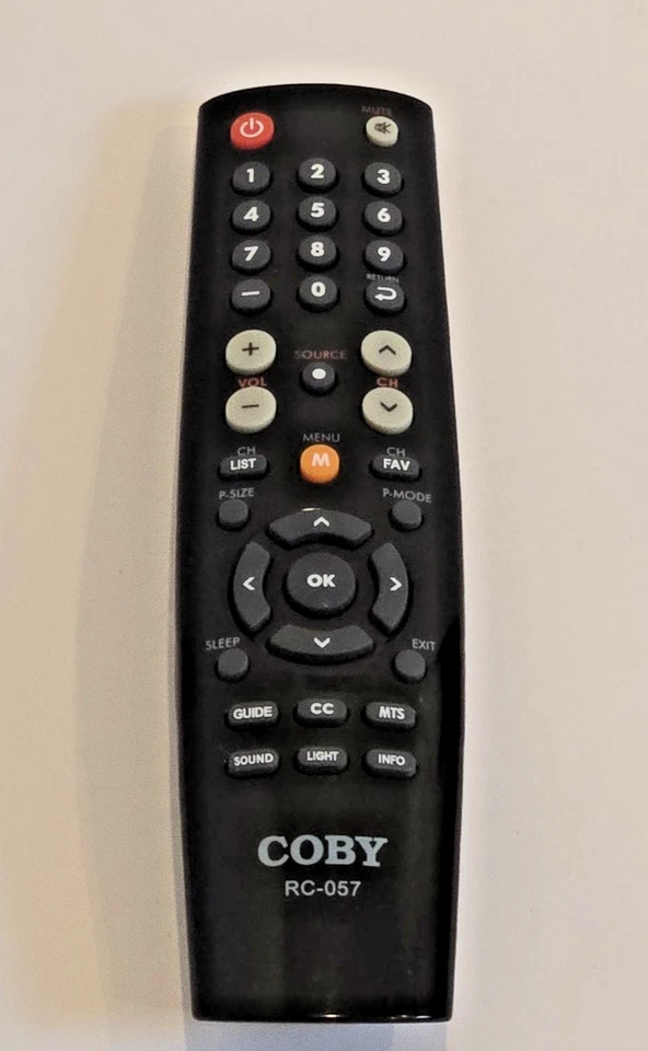 RC-057 Remote Control Replaced for Coby TV LEDTV1926 TFTV2225 TFTV2425 TFTV4028 - Image 1 of 4