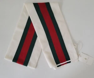 NWT NEW Gucci kids knit scarf with signature web detail one size 269516 - Picture 1 of 3