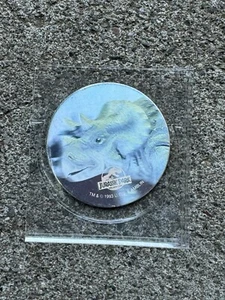 Jurassic Park Pogs TRICERATOPS Hologramm Pog - Bild 1 von 2