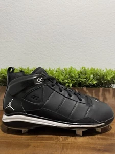 Nike Air Jordan Derek Jeter Vital Black Baseball Cleats 317086-001 Men’s Size 11 - Picture 1 of 12