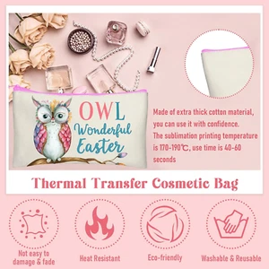 Blank DIY Craft Bag Canvas Pencil Case Blank Makeup Bags- Canvas Pencil Pouch... - Picture 1 of 7